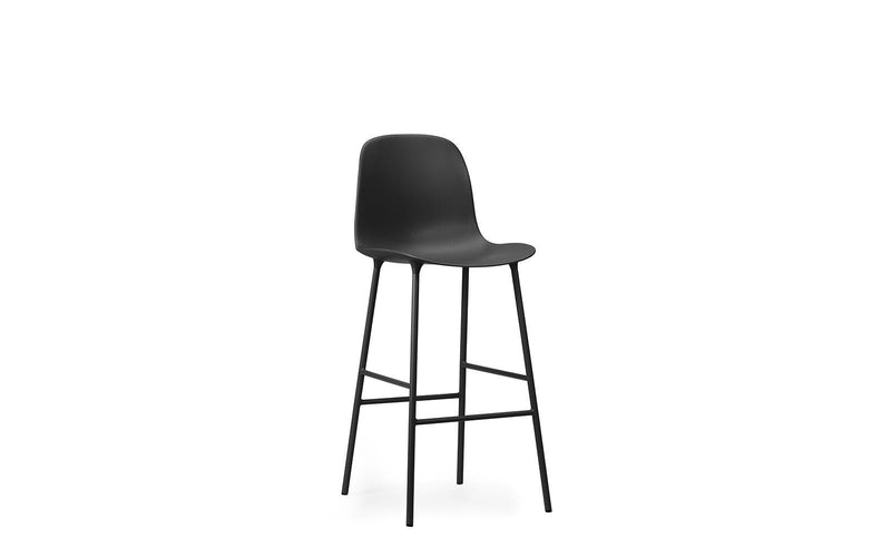 Normann Copenhagen Form Bar Chair 75 cm Steel Black