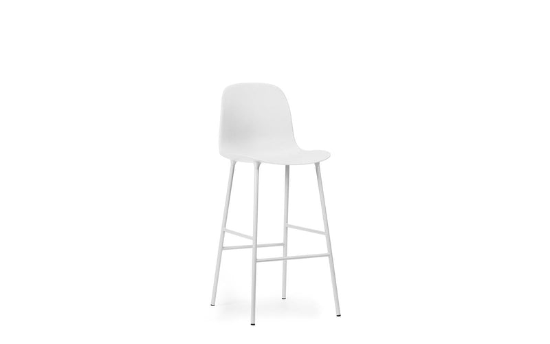 Normann Copenhagen Form Bar Chair 75 cm Steel White