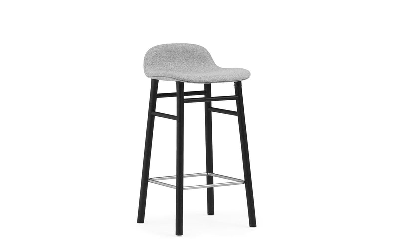 Normann Copenhagen Form Barstool 65 cm Full Upholstery Black Oak Synergy