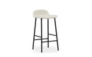 Normann Copenhagen Form Barstool 65 cm Full Upholstery Black Steel Main Line flax