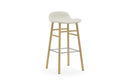 Normann Copenhagen Form Barstool 75 cm Full Upholstery Oak Main Line flax