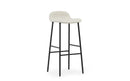 Normann Copenhagen Form Barstool 75 cm Full Upholstery Black Steel Main Line flax