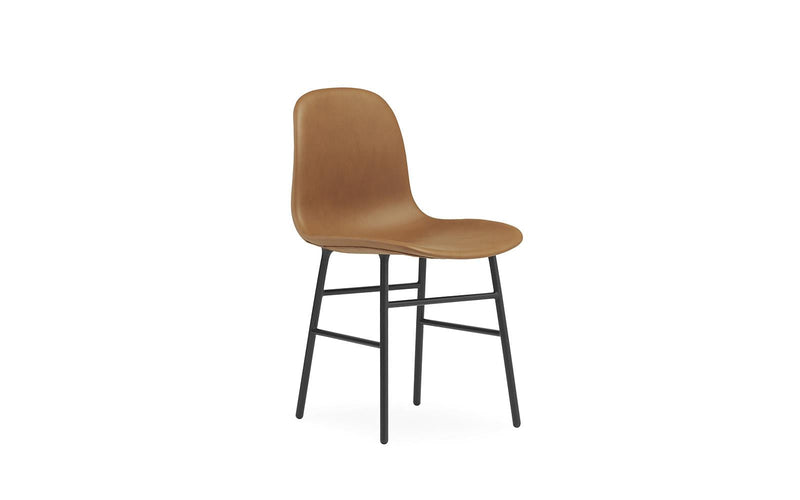 Normann Copenhagen Form Chair Full Upholstery Black Steel Ultra Leather