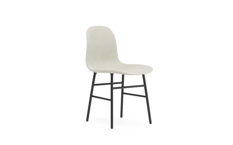 Normann Copenhagen Form Chair Full Upholstery Black Steel Main Line flax