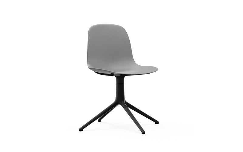 Normann Copenhagen Form Chair Swivel 4L Black Alu Grey