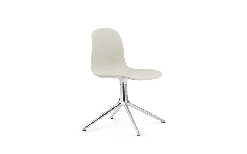 Normann Copenhagen Form Chair Swivel 4L Full Upholstery Aluminum Main Line flax