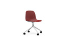 Normann Copenhagen Form Chair Swivel 4W Aluminium/Red