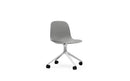 Normann Copenhagen Form Chair Swivel 4W Aluminium/Grey