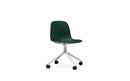 Normann Copenhagen Form Chair Swivel 4W Aluminium/Green