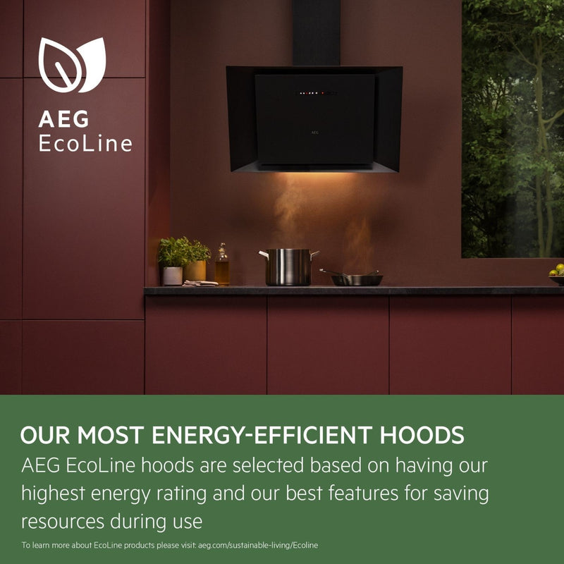 Grade A AEG 6000 Series GDE686HM 60cm Hob2Hood Cooker Hood Stainless Steel