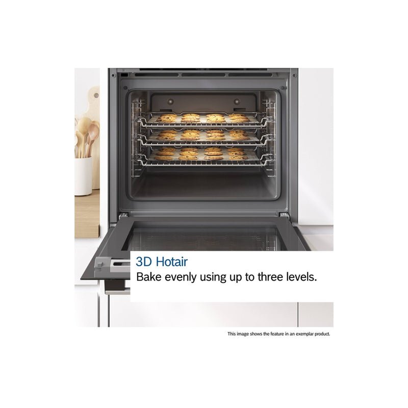 Grade B Bosch Series 4 Electric Single Oven - HQA534BB3B built-in/under single oven in Black
