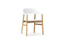 Normann Copenhagen Herit Armchair Upholstery Oak Spectrum Leather White