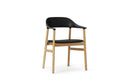 Normann Copenhagen Herit Armchair Upholstery Oak Spectrum Leather Black
