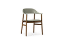 Normann Copenhagen Herit Armchair Upholstery Smoked Oak Spectrum Leather Dusty Green