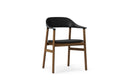 Normann Copenhagen Herit Armchair Upholstery Smoked Oak Spectrum Leather Black