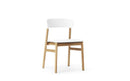 Normann Copenhagen Herit Chair Upholstery Oak Spectrum Leather White