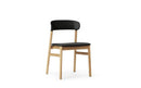 Normann Copenhagen Herit Chair Upholstery Oak Spectrum Leather Black