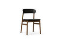 Normann Copenhagen Herit Chair Upholstery Smoked Oak Spectrum Leather Black