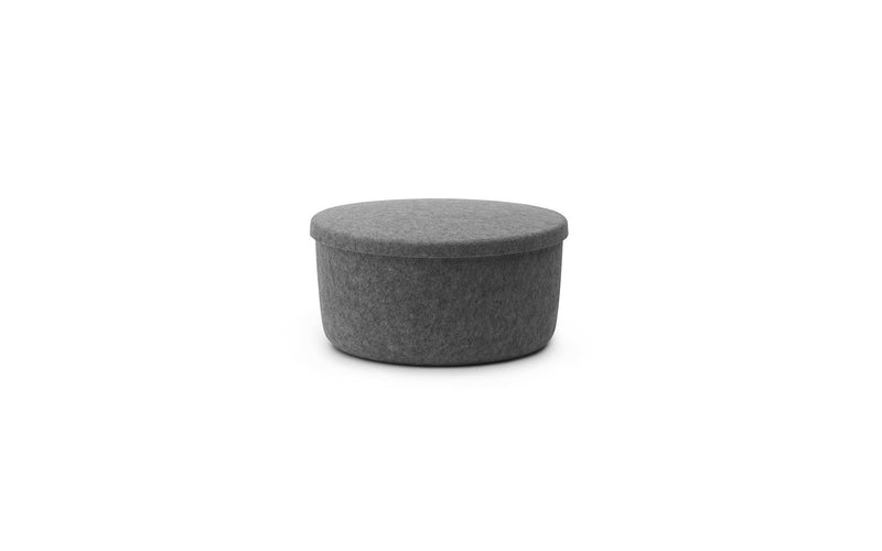 Normann Copenhagen Hide Storage Pouf Large Grey