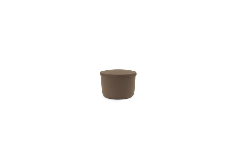 Normann Copenhagen Hide Storage Pouf Small Brown