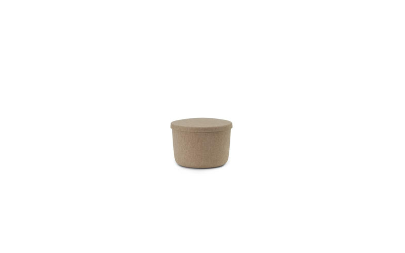 Normann Copenhagen Hide Storage Pouf Small Sand