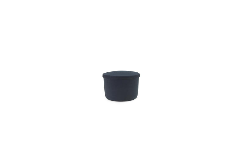 Normann Copenhagen Hide Storage Pouf Small Steel Blue