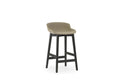 Normann Copenhagen Hyg Barstool 65 cm Front Upholstery Black Oak Sand/Synergy