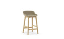 Normann Copenhagen Hyg Barstool 65 cm Front Upholstery Oak Sand/Synergy
