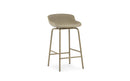 Normann Copenhagen Hyg Barstool 65 cm Front Upholstery Steel Sand/Synergy