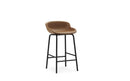 Normann Copenhagen Hyg Barstool 65 cm full upholstery black steel Ultra Leather