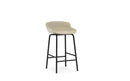 Normann Copenhagen Hyg Barstool 65 cm full upholstery black steel Main Line Flax