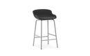 Normann Copenhagen Hyg Barstool 65 cm Full Upholstery Steel Grey/Main Line Flax