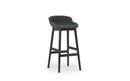 Normann Copenhagen Hyg Barstool 75 cm Full Upholstery Black Oak/Yoredale