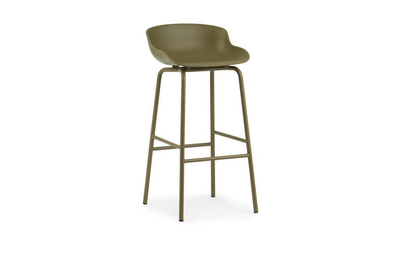 Normann Copenhagen Hyg Barstool 75 cm Steel Olive