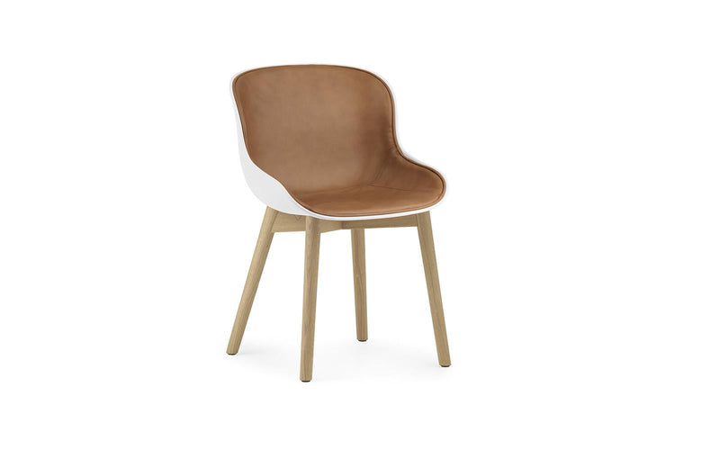 Normann Copenhagen Hyg Chair Front Upholstery Oak White/Ultra Leather