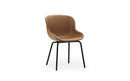 Normann Copenhagen Hyg Chair Full Upholstery Steel Black Ultra Leather