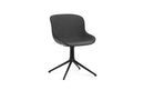 Normann Copenhagen Hyg Chair Swivel 4L Front Upholstery Black Alu Black/Main Line Flax