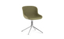 Normann Copenhagen Hyg Chair Swivel 4L Front Upholstery Alu Olive/Synergy