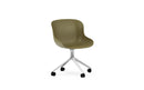Normann Copenhagen Hyg Chair Swivel 4W Aluminium/Olive