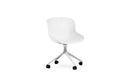 Normann Copenhagen Hyg Chair Swivel 4W Aluminium/White