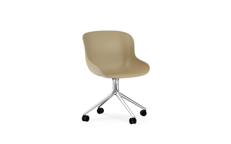 Normann Copenhagen Hyg Chair Swivel 4W Aluminium/Sand