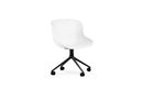 Normann Copenhagen Hyg Chair Swivel 4W Black Aluminium/White