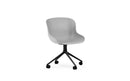 Normann Copenhagen Hyg Chair Swivel 4W Black Aluminium/Grey