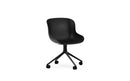Normann Copenhagen Hyg Chair Swivel 4W Black Aluminium/Black