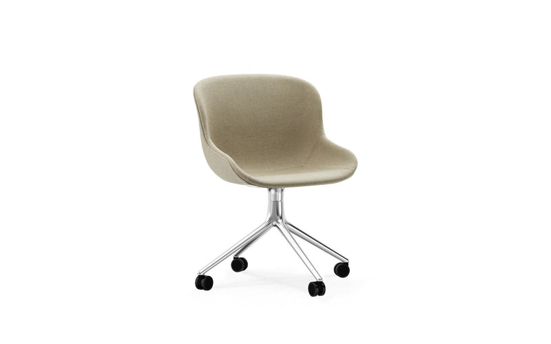 Normann Copenhagen Hyg Chair Swivel 4W full upholstery aluminum Main Line Flax
