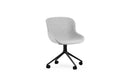 Normann Copenhagen Hyg Chair swivel 4W full upholstery black aluminum Synergy