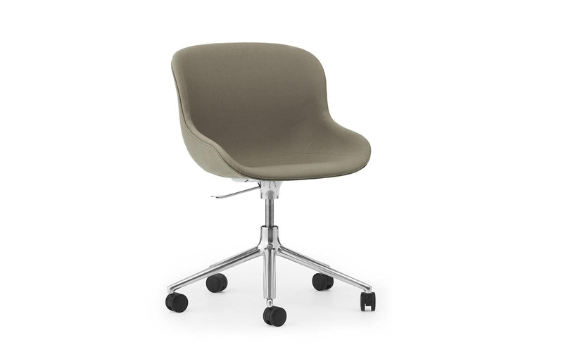 Normann Copenhagen Hyg Chair Swivel 5W Gaslift Full Upholstery aluminum Aquarius