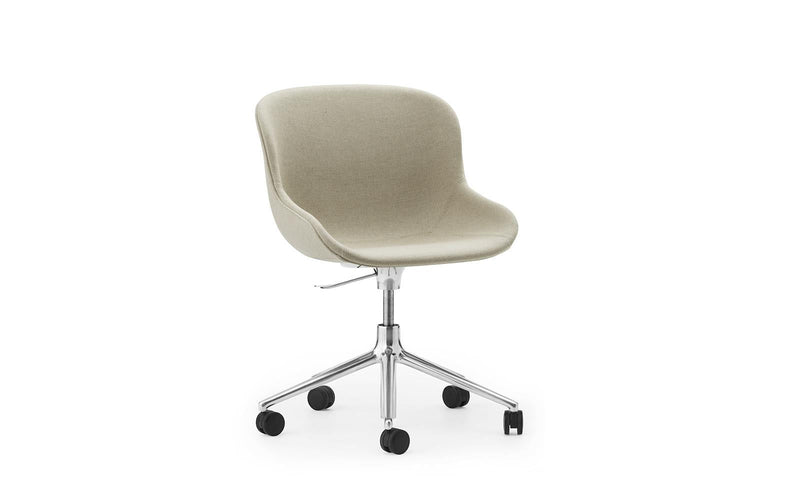 Normann Copenhagen Hyg Chair Swivel 5W Gaslift Full Upholstery aluminum Main Line flax