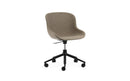 Normann Copenhagen Hyg Chair Swivel 5W Gaslift Full Upholstery black aluminum Synergy