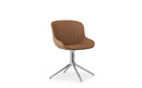 Normann Copenhagen Hyg Comfort Chair Swivel 4L Full Uph. Alu Ultra Leather